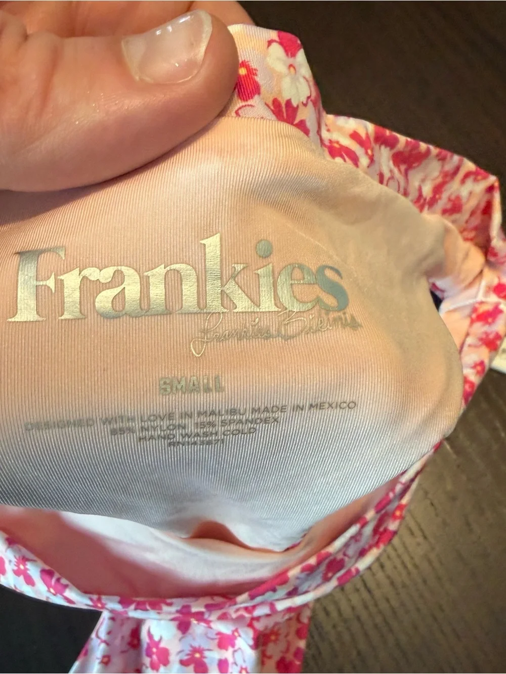 Frankies Bikinis NWT Floral Sea Bottom Bikini Bottoms Size S